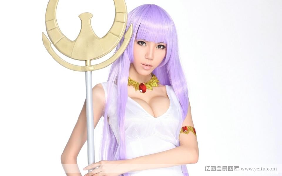 宅男女神美女cosplay叶梓萱cosplay智慧女神雅典娜