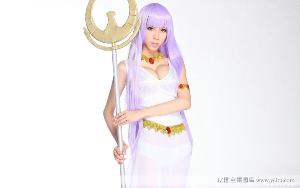 宅男女神美女cosplay叶梓萱cosplay智慧女神雅典娜