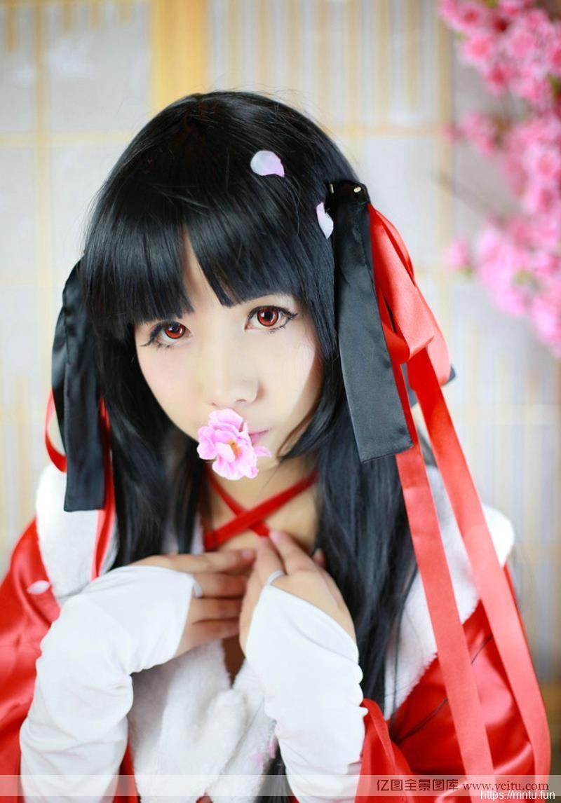 长发美女夜夜和服白丝清纯cosplcosplay明星ay