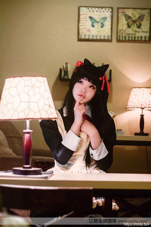 甜美女孩可爱小动漫女孩cosplay萌猫cosplay