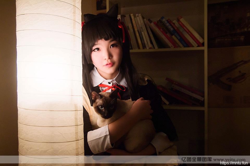 甜美女孩可爱小动漫女孩cosplay萌猫cosplay