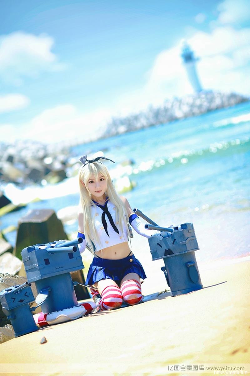 舰娘性感美腿海滩写真co重生之cosplaysplay