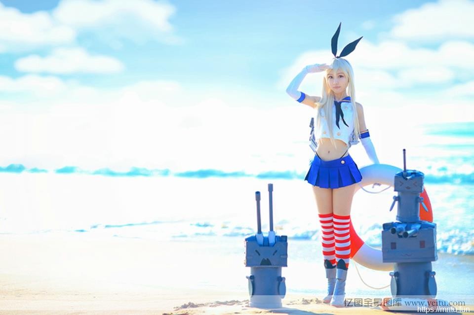 舰娘性感美腿海滩写真co重生之cosplaysplay