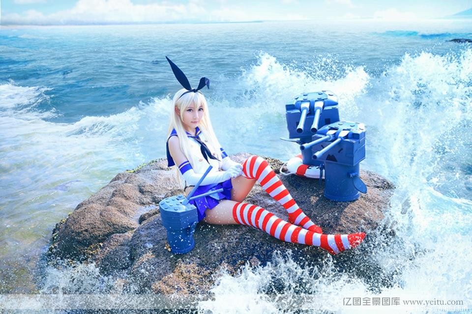 舰娘性感美腿海滩写真co重生之cosplaysplay
