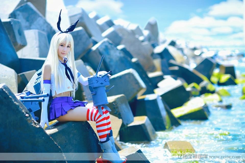 舰娘性感美腿海滩写真co重生之cosplaysplay