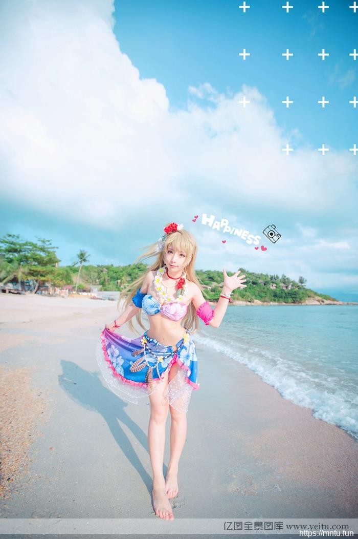 夏威夷清纯美女南小鸟比基尼cocosplay性感splay