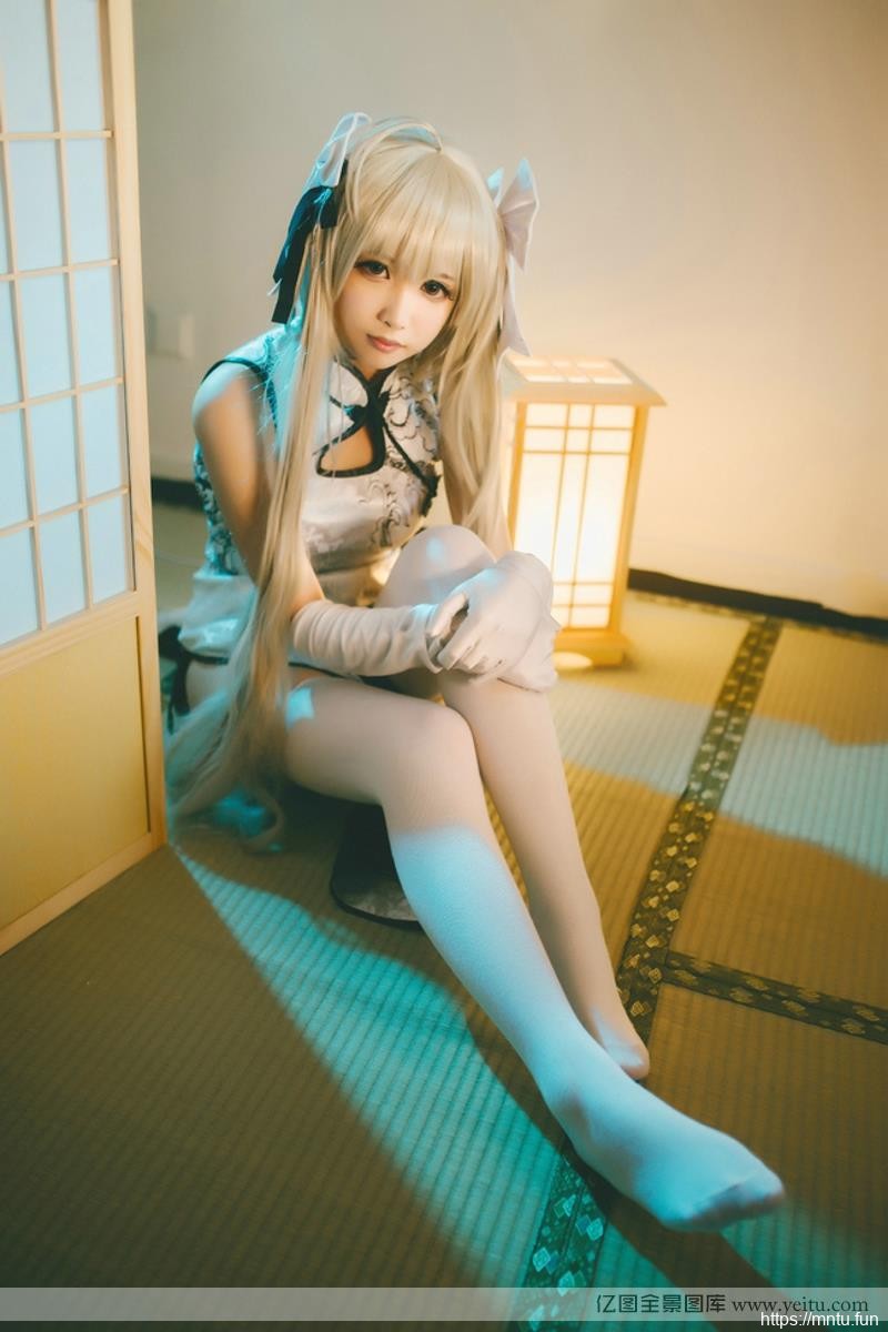 春日野穹白丝高跟性感穹妹旗袍cocosplay诱惑splay