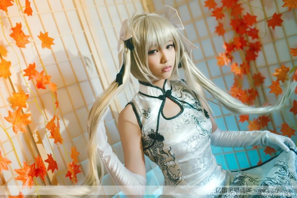 春日野穹白丝高跟性感穹妹旗袍cocosplay诱惑splay