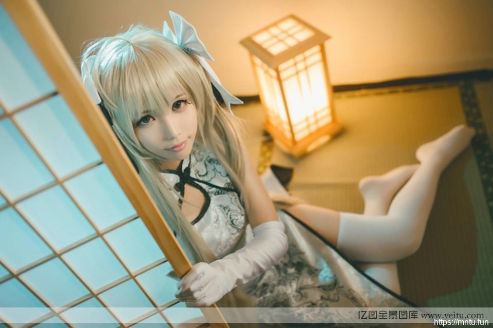 春日野穹白丝高跟性感穹妹旗袍cocosplay诱惑splay