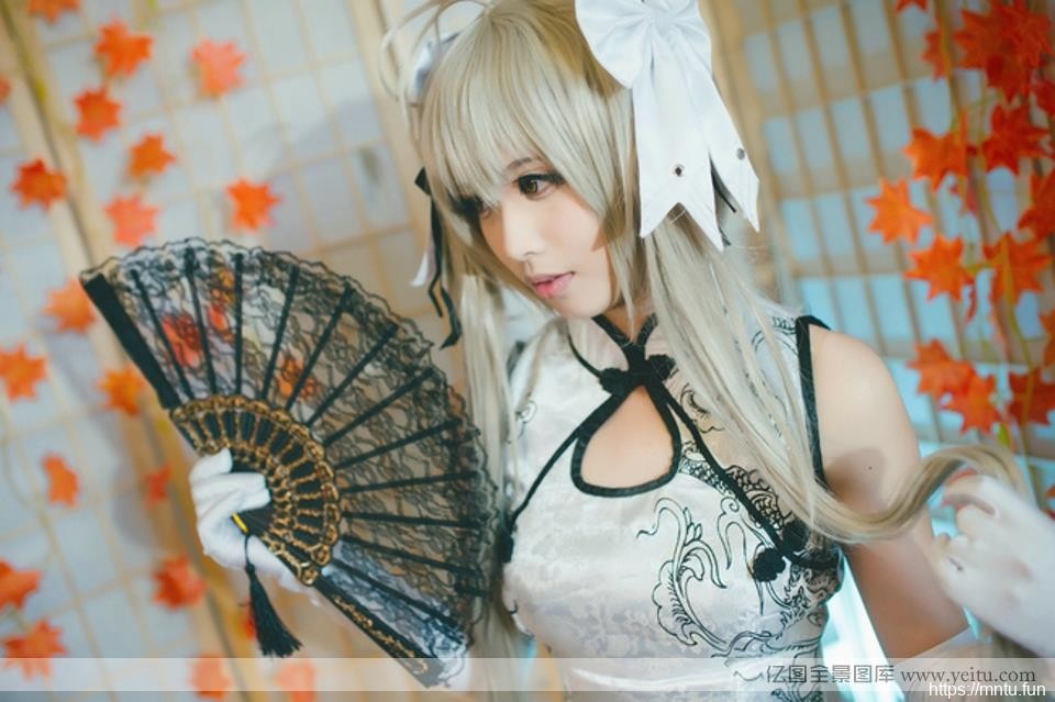 春日野穹白丝高跟性感穹妹旗袍cocosplay诱惑splay