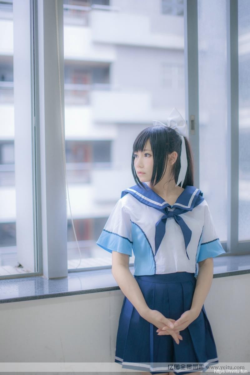 甜美动人青春美少女学生vrcosplayx装COSPLAY