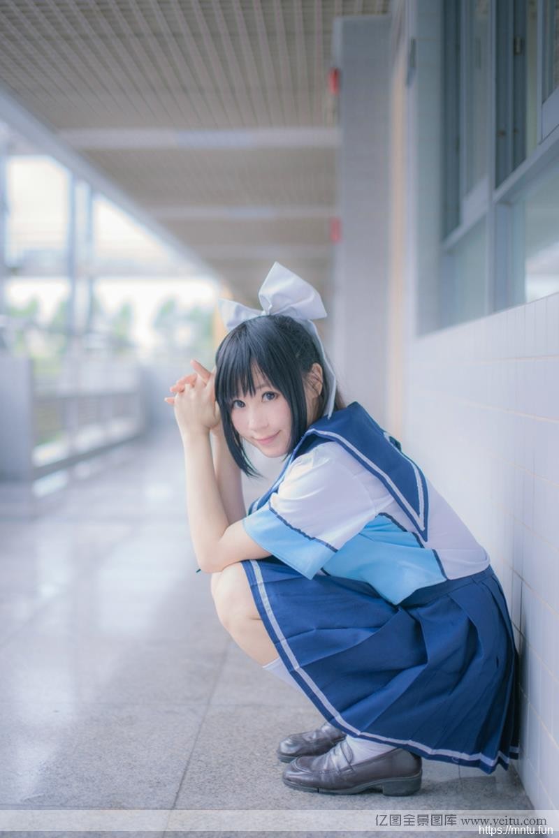 甜美动人青春美少女学生vrcosplayx装COSPLAY