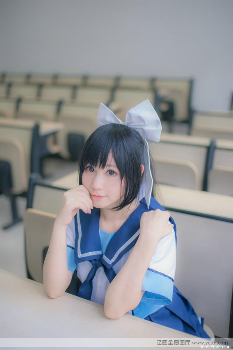 甜美动人青春美少女学生vrcosplayx装COSPLAY