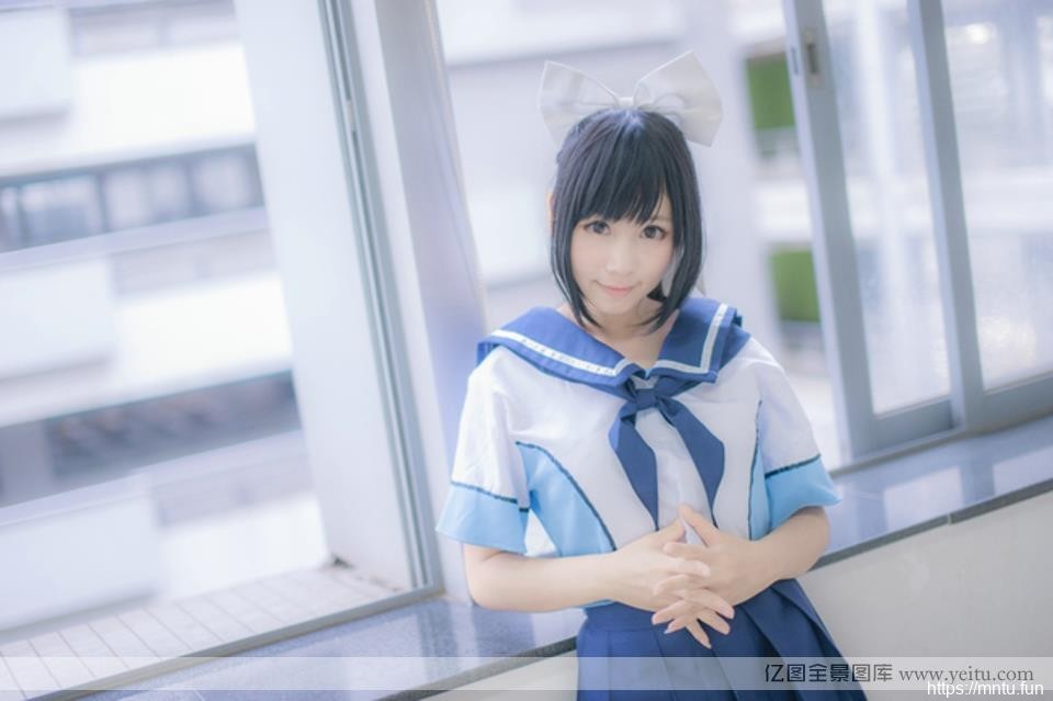 甜美动人青春美少女学生vrcosplayx装COSPLAY