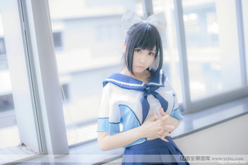 甜美动人青春美少女学生vrcosplayx装COSPLAY
