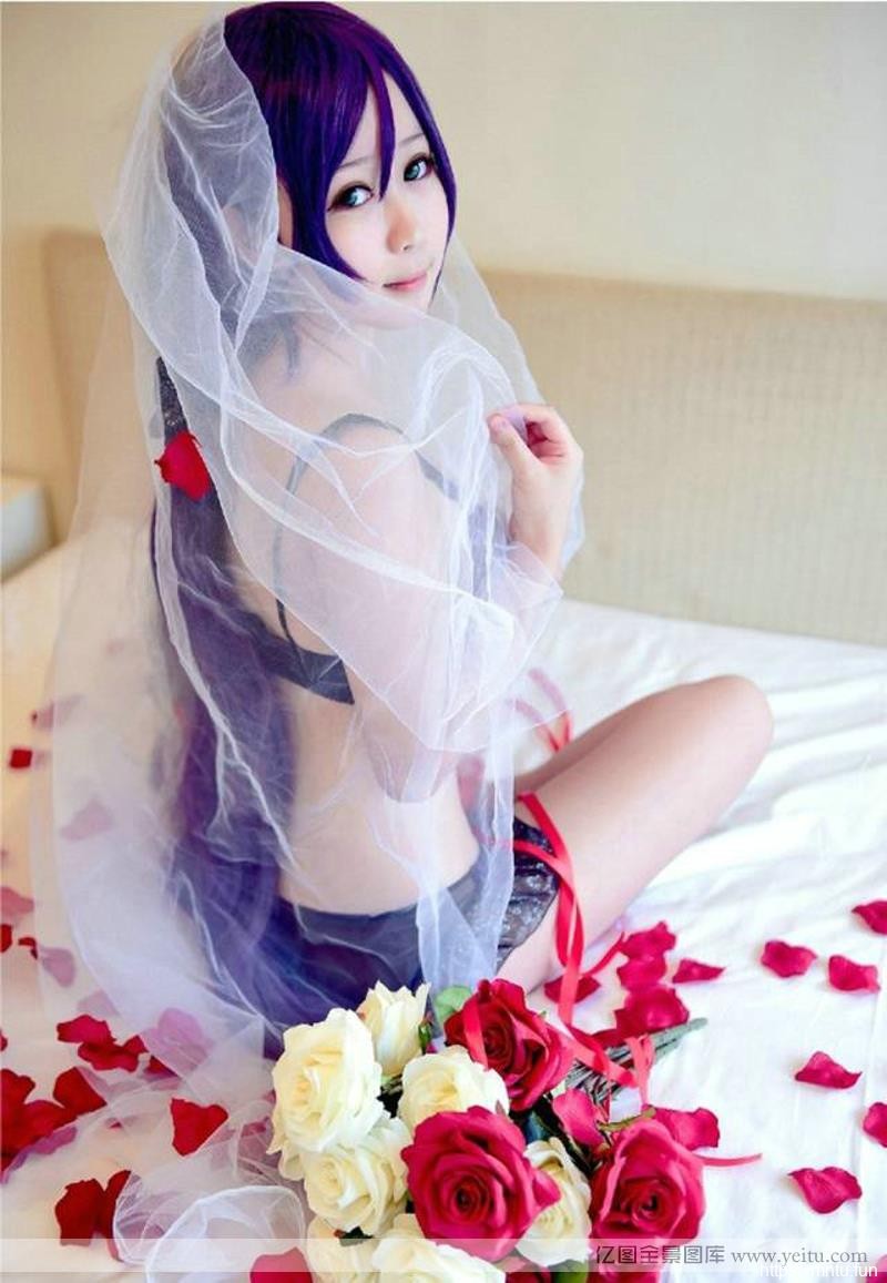 love live东条希性感蕾丝内衣cosplayh福利无遮挡cos诱人巨乳