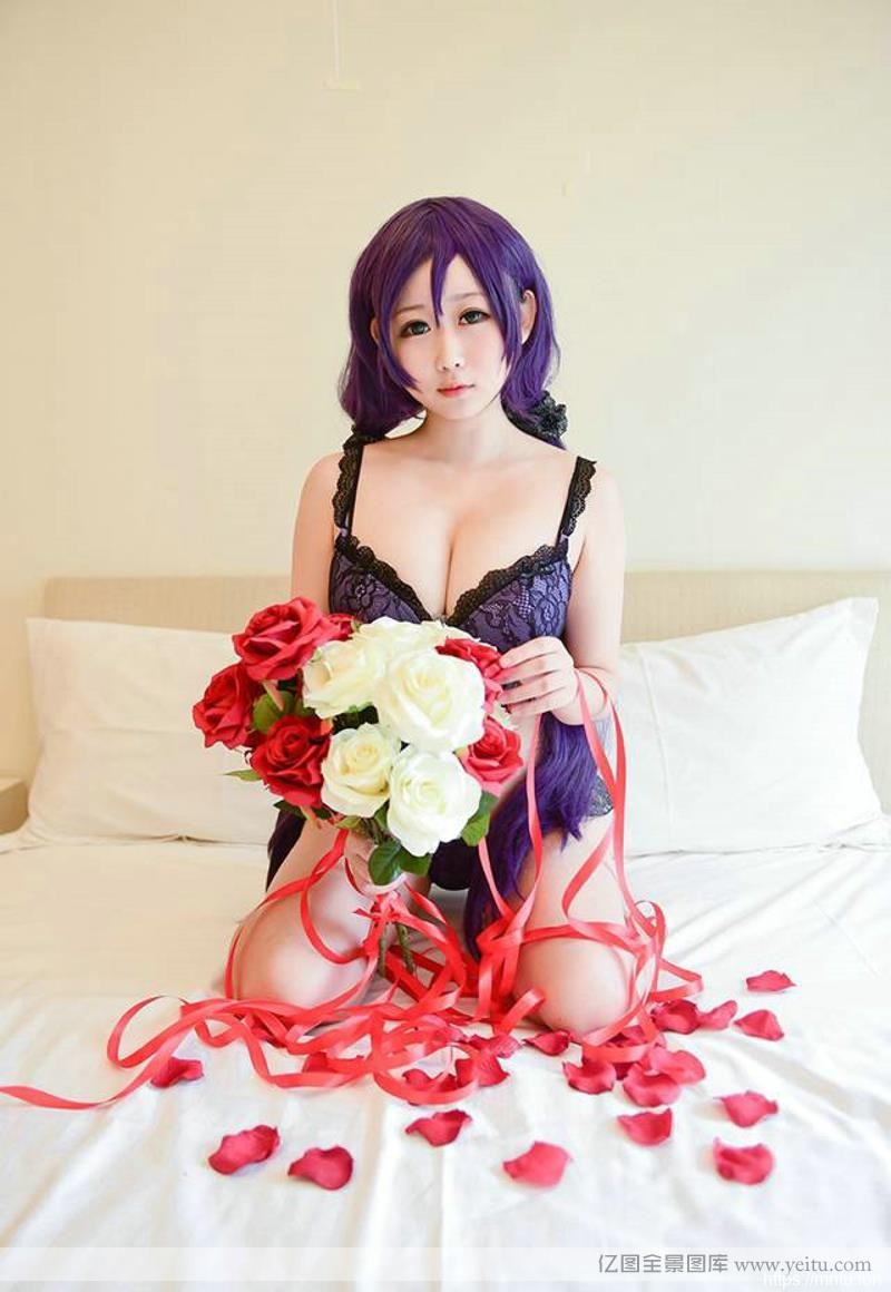 love live东条希性感蕾丝内衣cosplayh福利无遮挡cos诱人巨乳