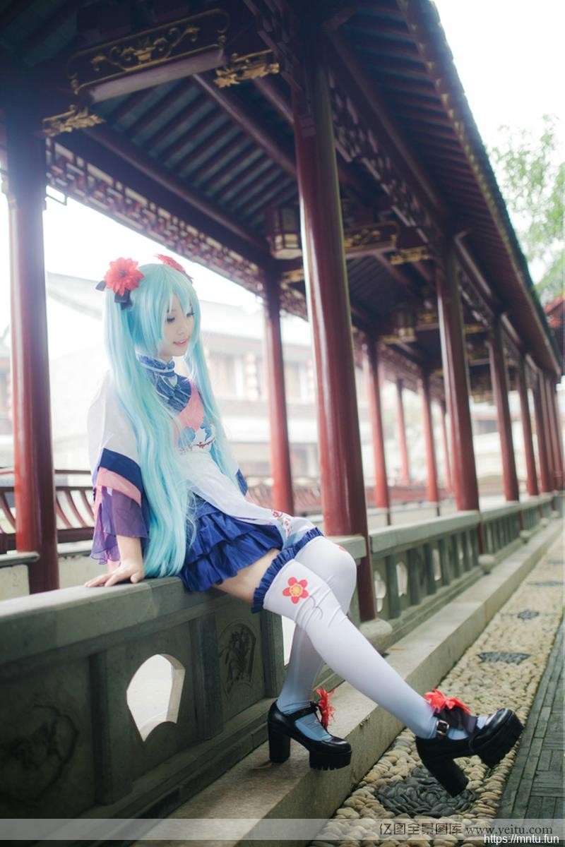 可爱萝莉梅花初音唯美coscosplay动漫人物play