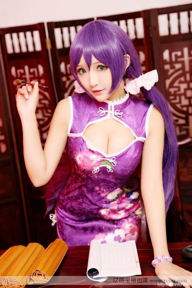 巨乳萝莉东条cosplay大全希旗袍COS照