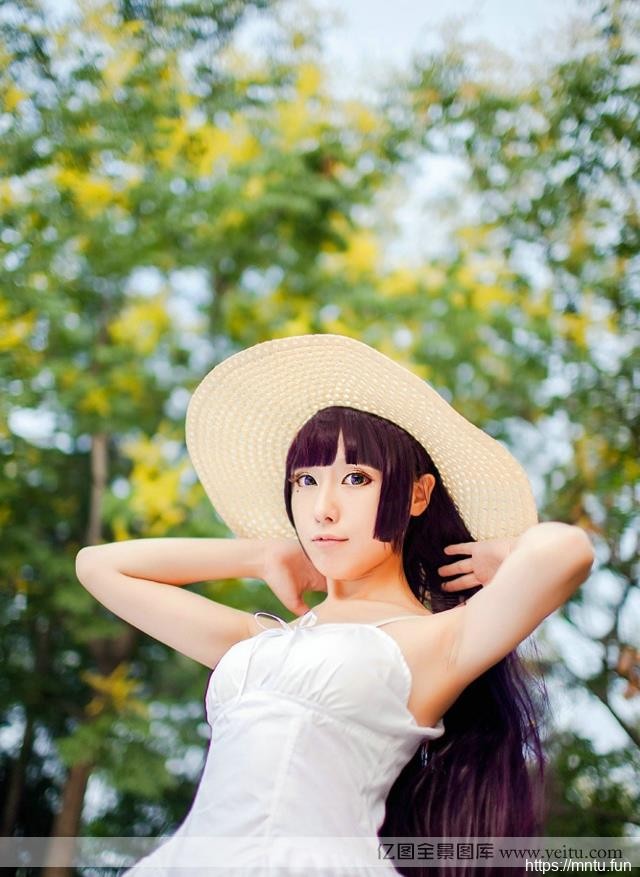 清纯超级cosplay妹妹可爱COS户外写真