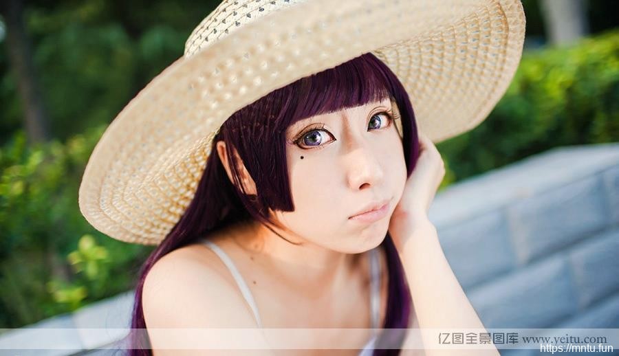 清纯超级cosplay妹妹可爱COS户外写真