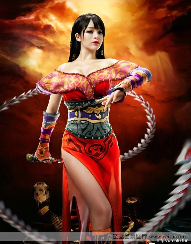 巨乳美女展示迷人胸器再cosplay壁纸秀完美COSPLAY