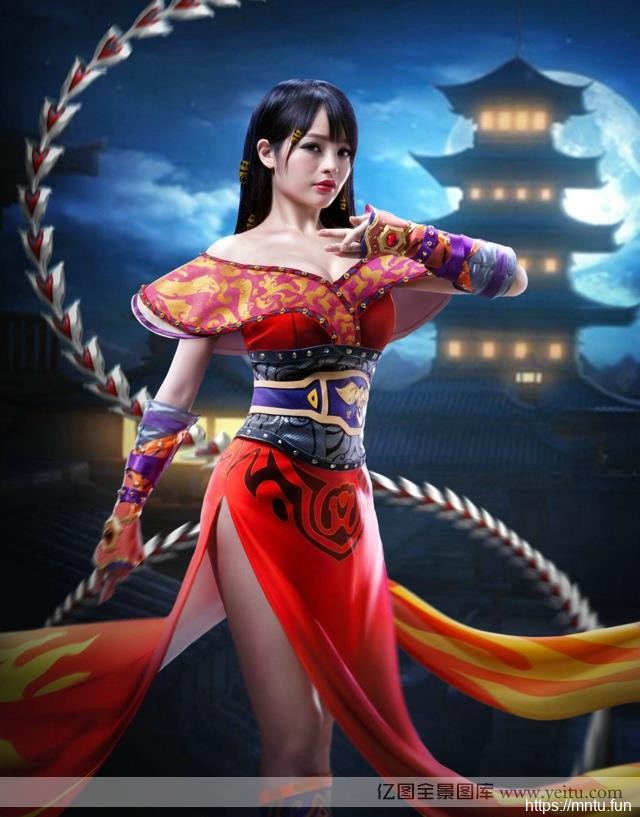 巨乳美女展示迷人胸器再cosplay壁纸秀完美COSPLAY