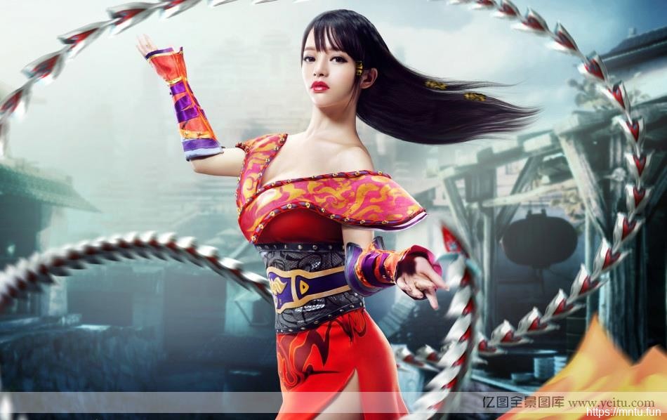 巨乳美女展示迷人胸器再cosplay壁纸秀完美COSPLAY