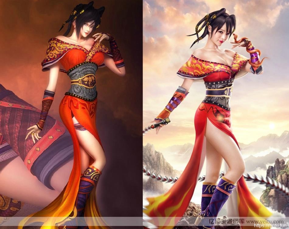 巨乳美女展示迷人胸器再cosplay壁纸秀完美COSPLAY