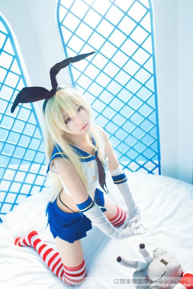 性感迷人萌妹变身战舰kisscosplay少女清凉COSPLAY