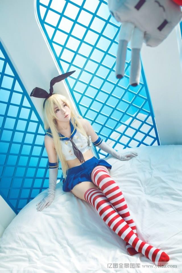 性感迷人萌妹变身战舰kisscosplay少女清凉COSPLAY