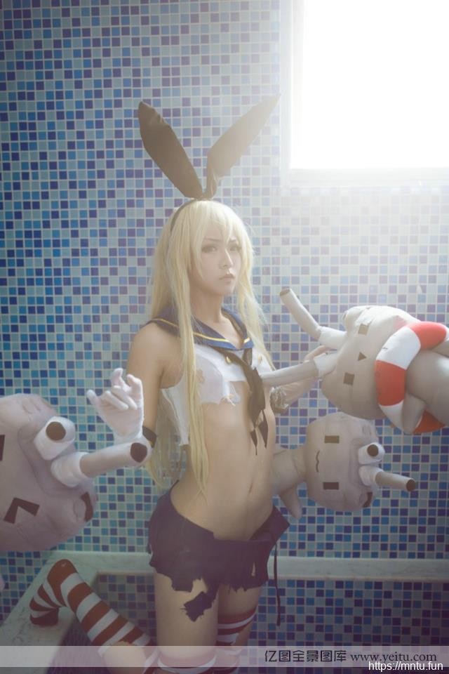 性感迷人萌妹变身战舰kisscosplay少女清凉COSPLAY