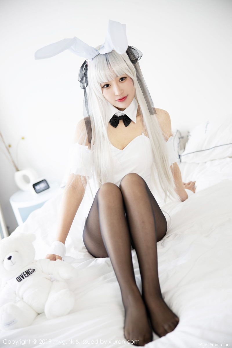 美媛馆新人模特童丹娜ccosplay图片ara兔女郎黑丝美腿COSPLAY首套写真