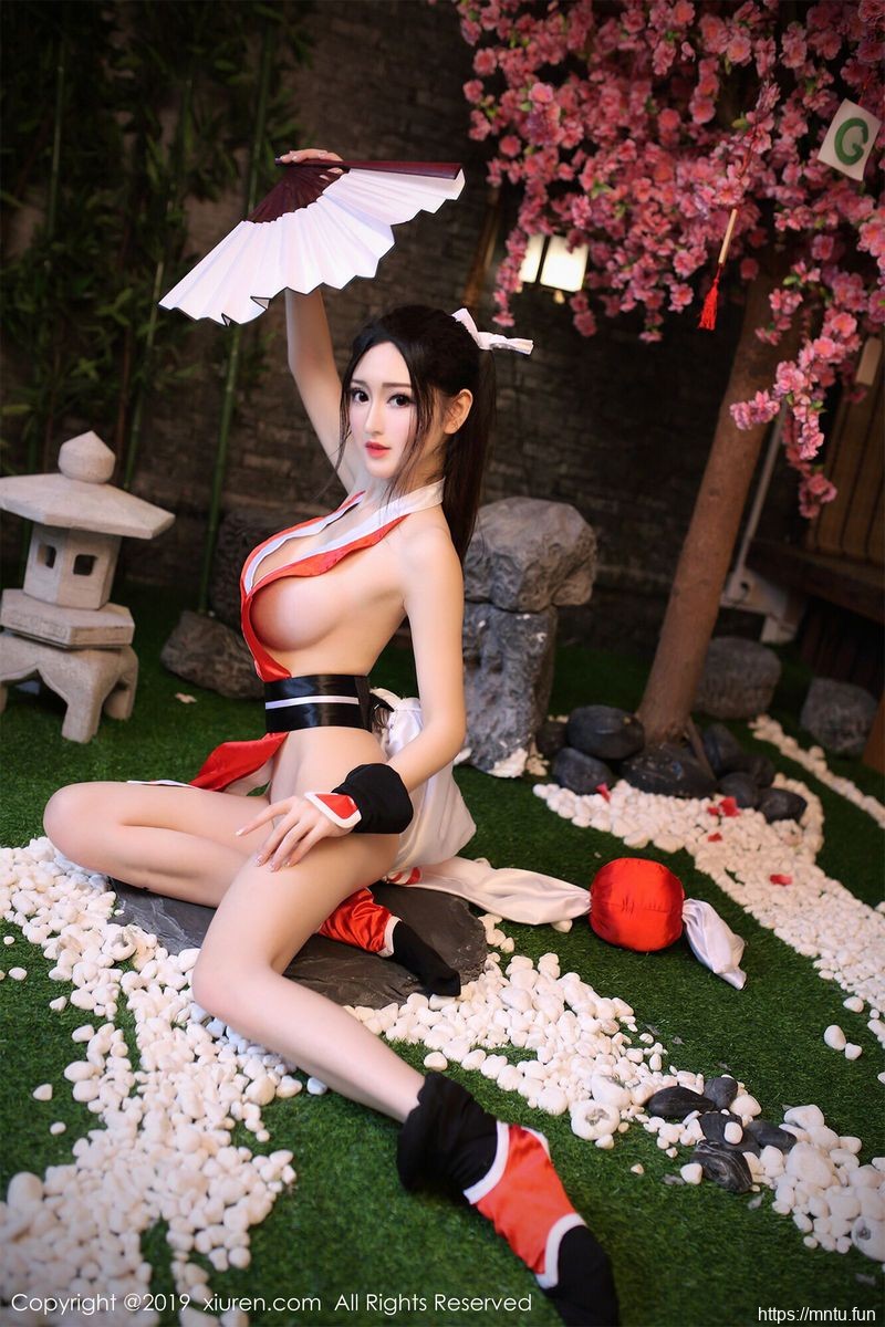 秀人网性感女神沈梦瑶旗袍装扮COSPLAY王者荣同人cosplay耀不知火舞美图