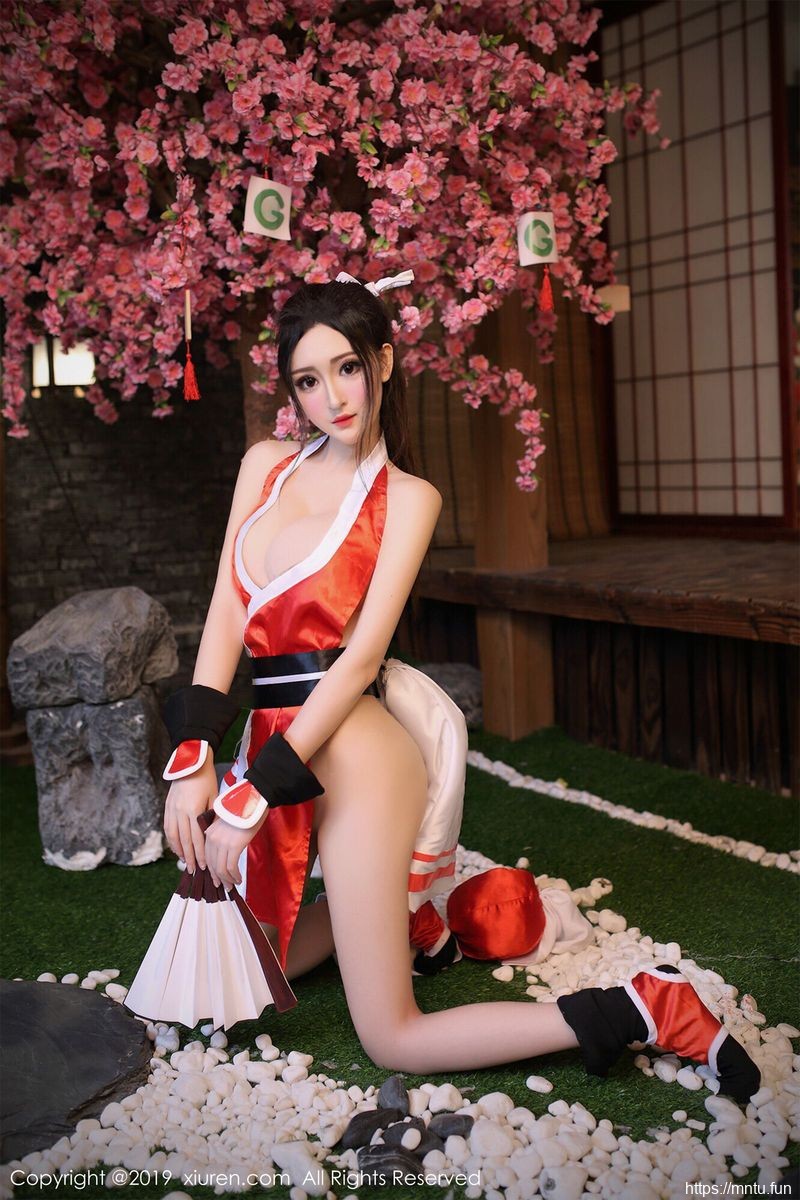秀人网性感女神沈梦瑶旗袍装扮COSPLAY王者荣同人cosplay耀不知火舞美图
