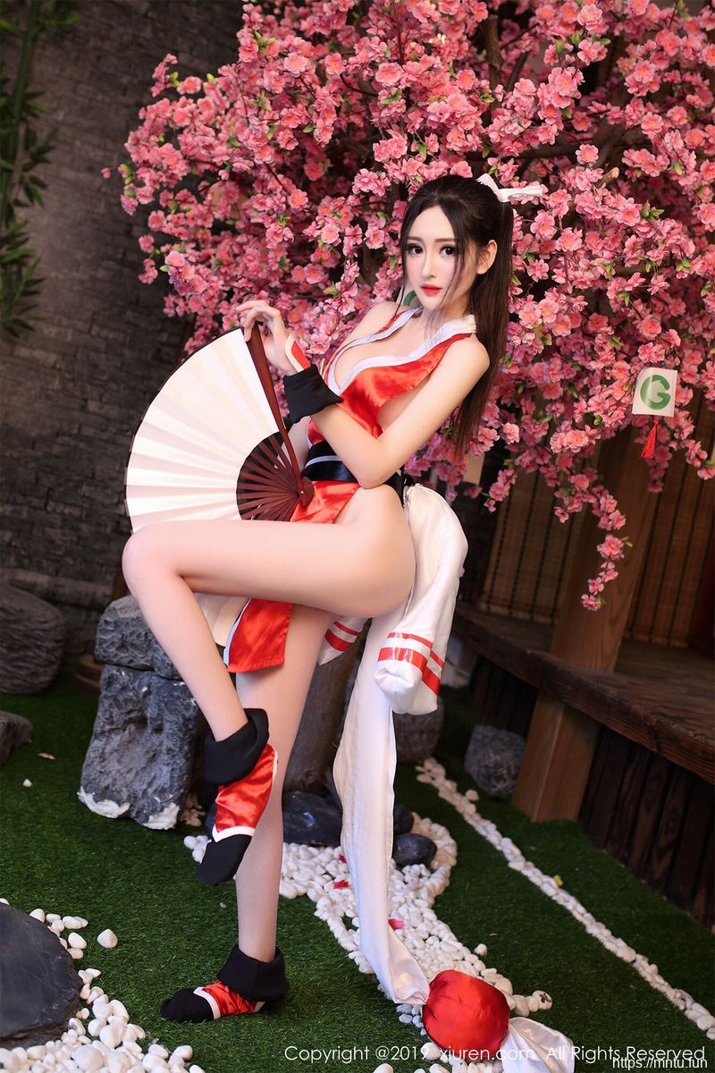 秀人网性感女神沈梦瑶旗袍装扮COSPLAY王者荣同人cosplay耀不知火舞美图