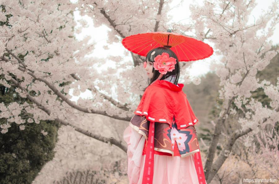 阴阳师樱花妖cosplay写真图片
