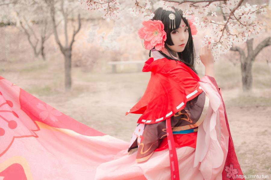 阴阳师樱花妖cosplay写真图片