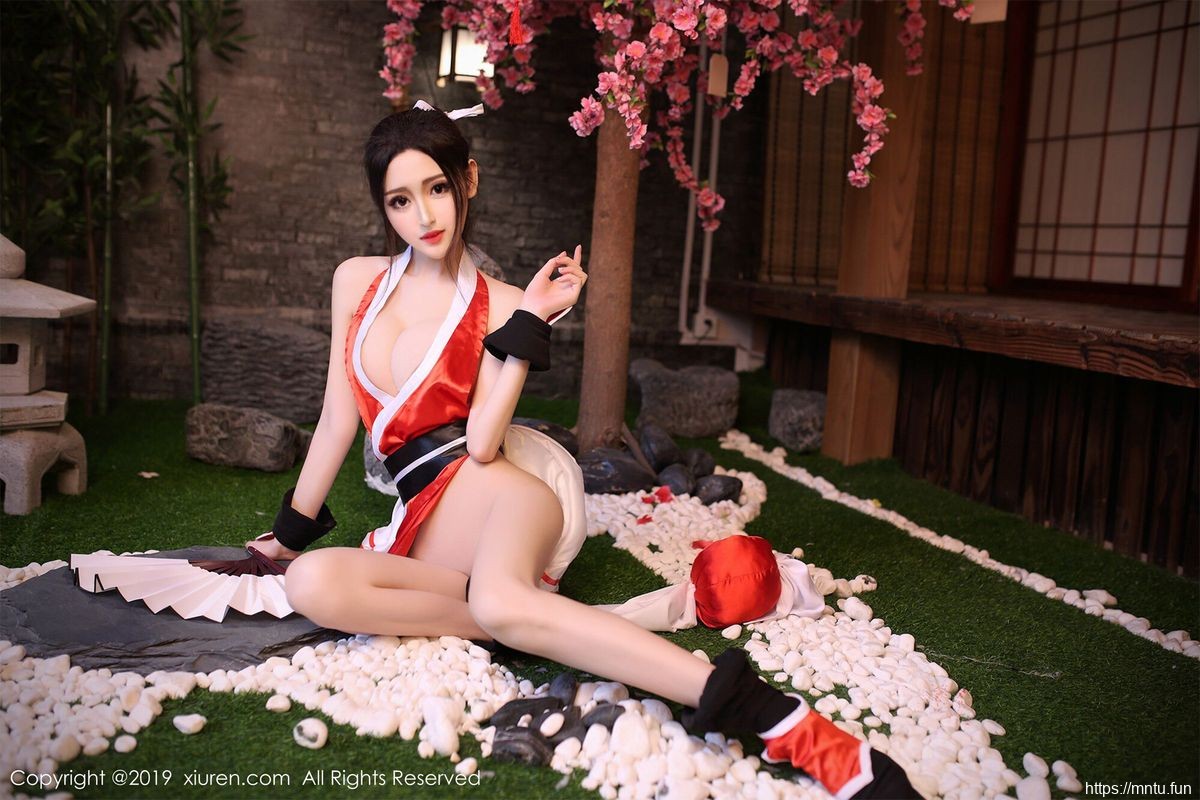 秀人网性感女神沈梦瑶旗袍装扮COSPLAY王者荣同人cosplay耀不知火舞美图