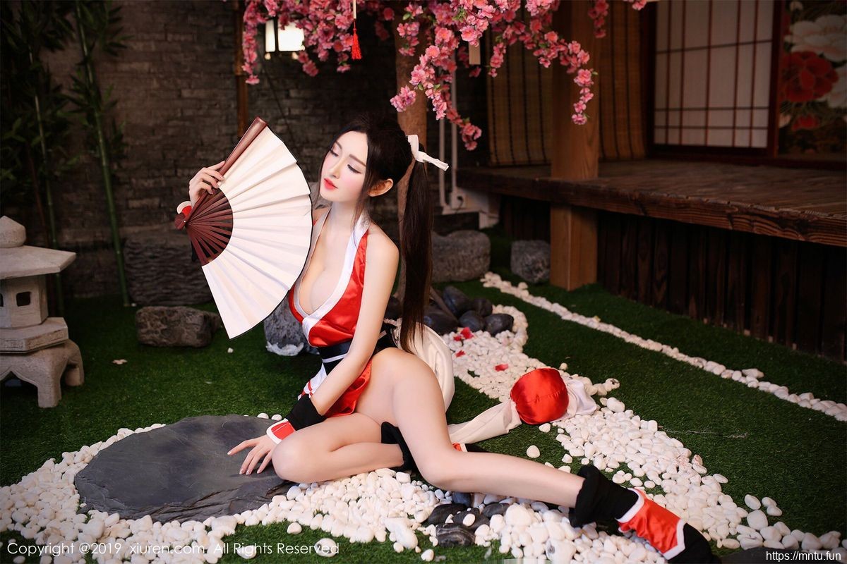 秀人网性感女神沈梦瑶旗袍装扮COSPLAY王者荣同人cosplay耀不知火舞美图