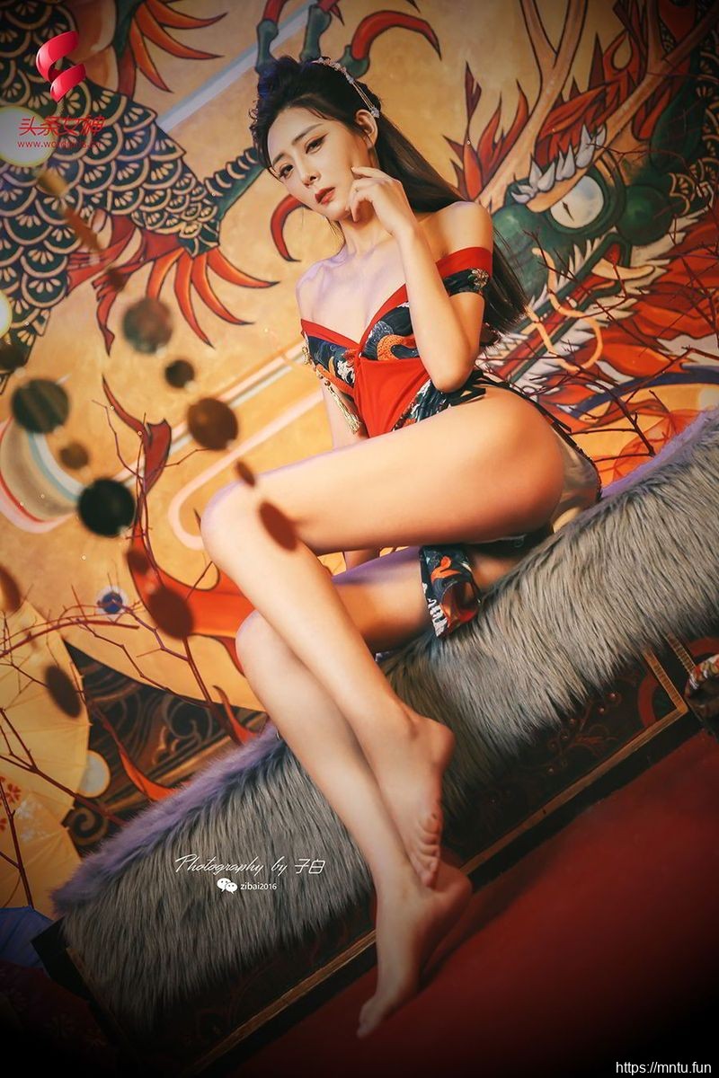 头条女神美女模女装cosplay特莫小希和服装扮修长美腿COS花魁写真