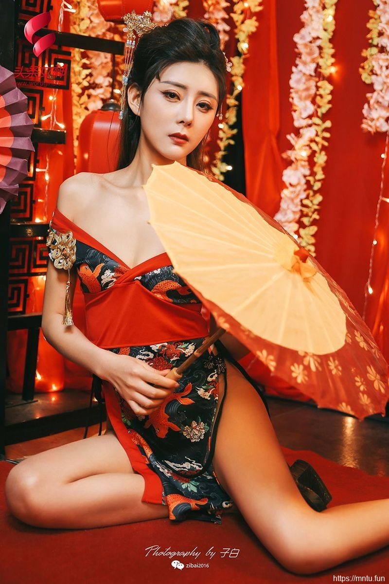 头条女神美女模女装cosplay特莫小希和服装扮修长美腿COS花魁写真