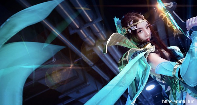 王者荣耀虞姬森之风灵cosplay图片