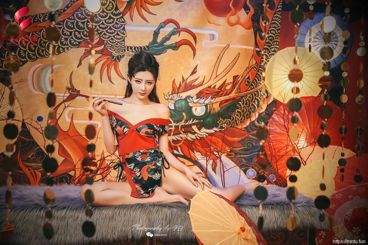 头条女神美女模女装cosplay特莫小希和服装扮修长美腿COS花魁写真