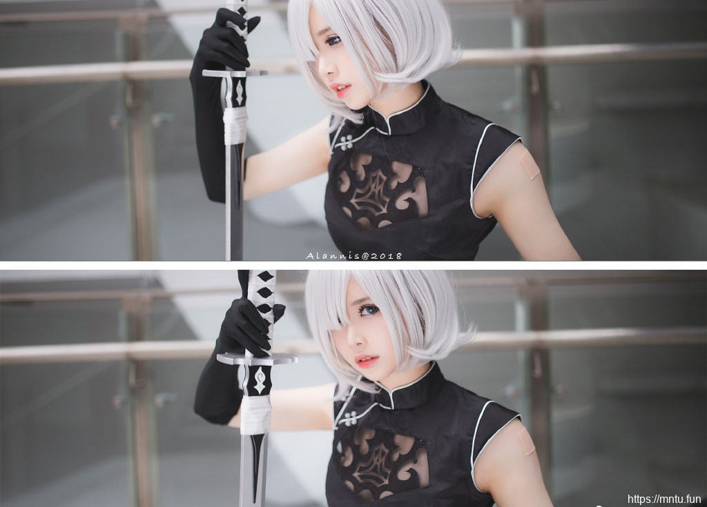 黑丝长腿美女动漫展美女cos写真