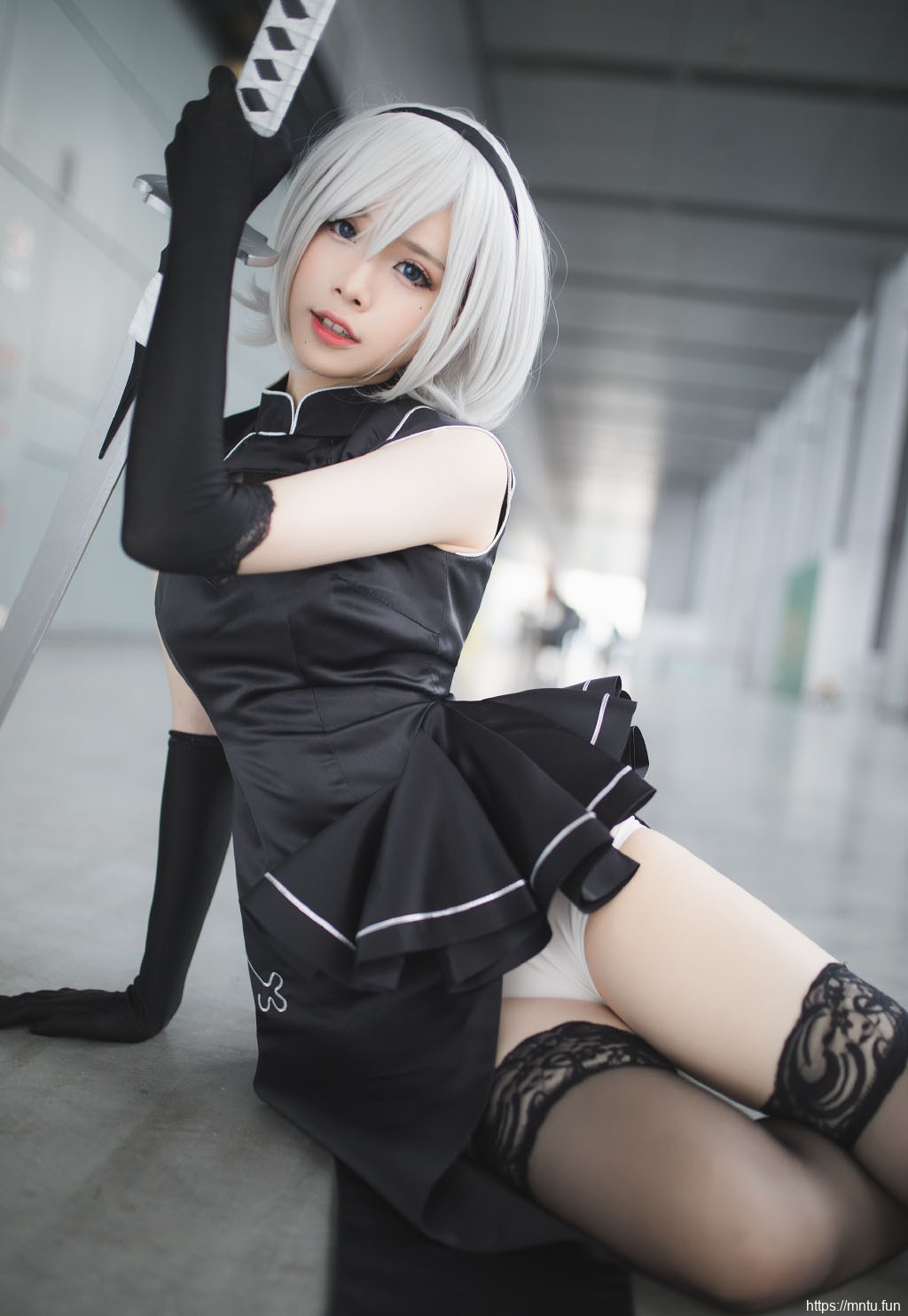黑丝长腿美女动漫展美女cos写真