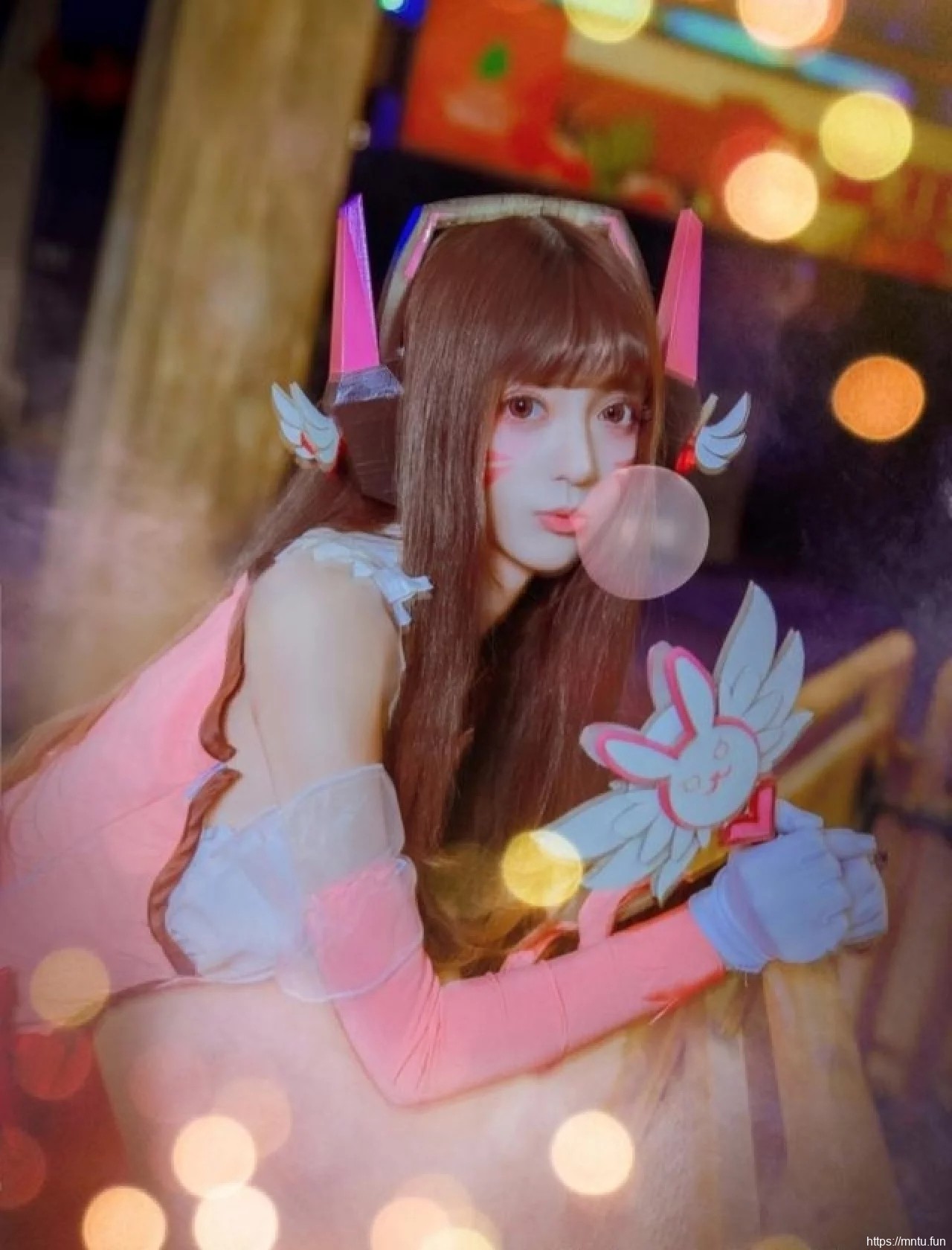 守望先锋性感迷人DVAcosplay图片