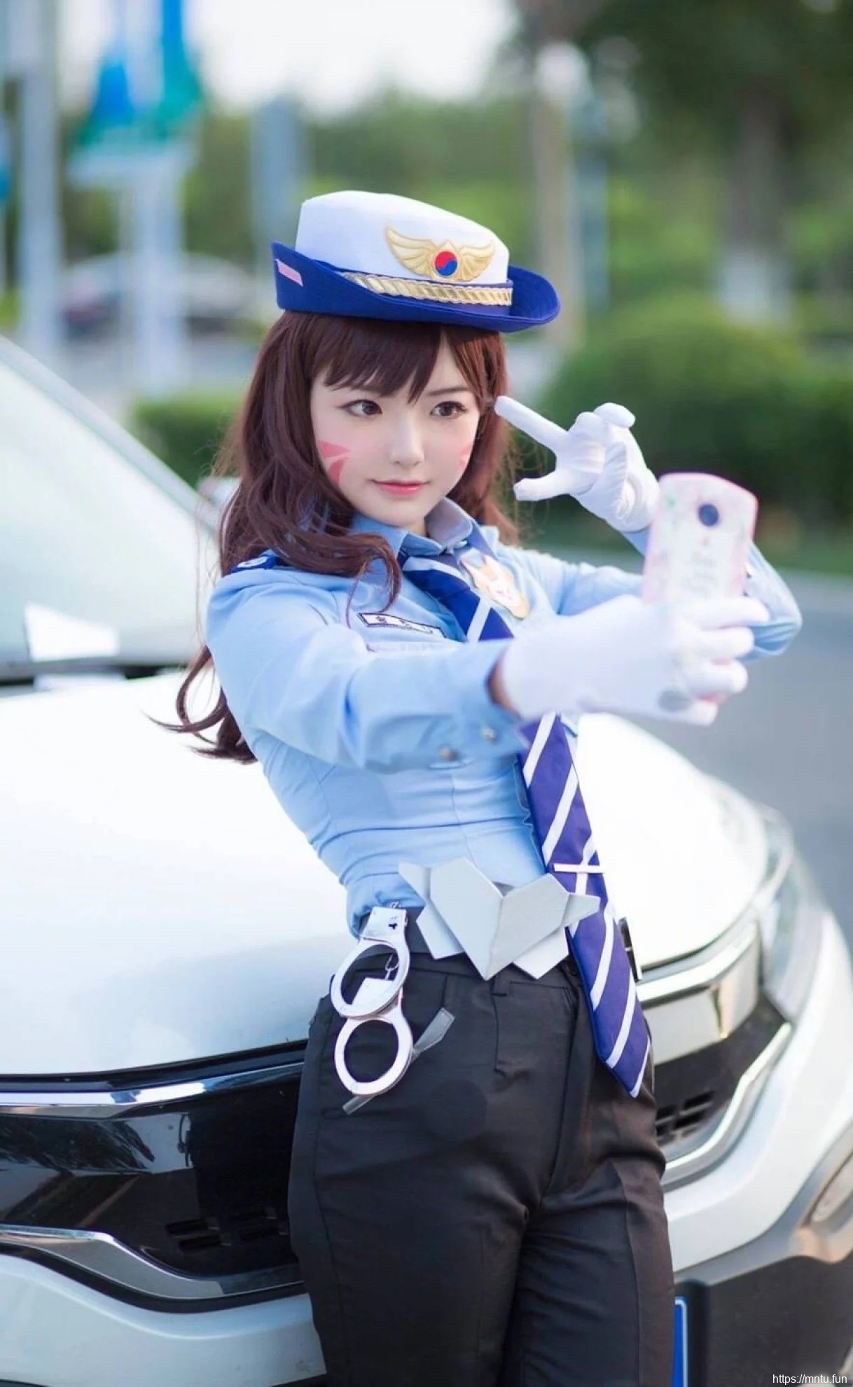 守望先锋性感迷人DVAcosplay图片