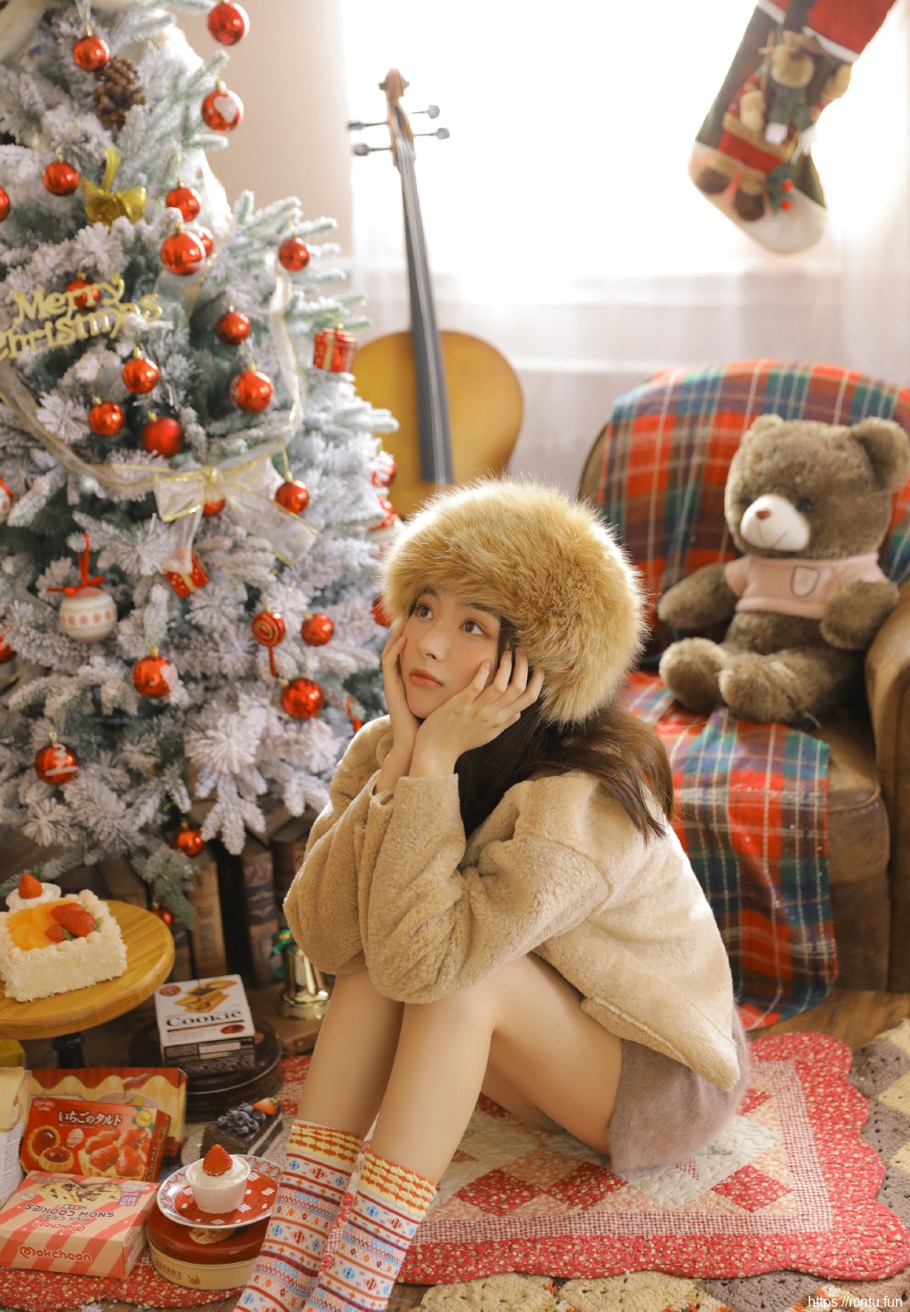 圣诞节美女性感美女圣诞主题cos写真