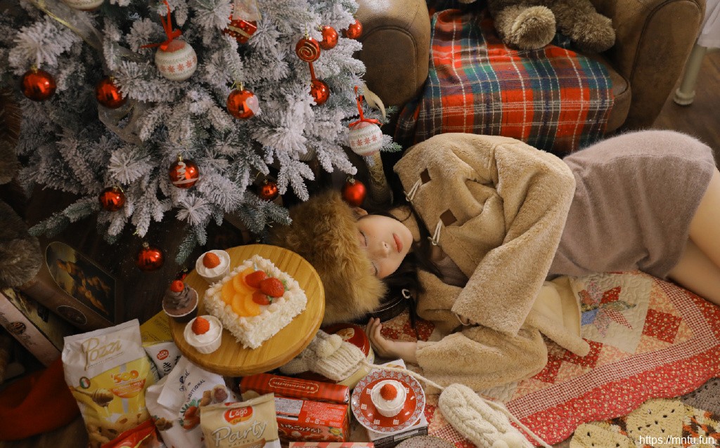 圣诞节美女性感美女圣诞主题cos写真